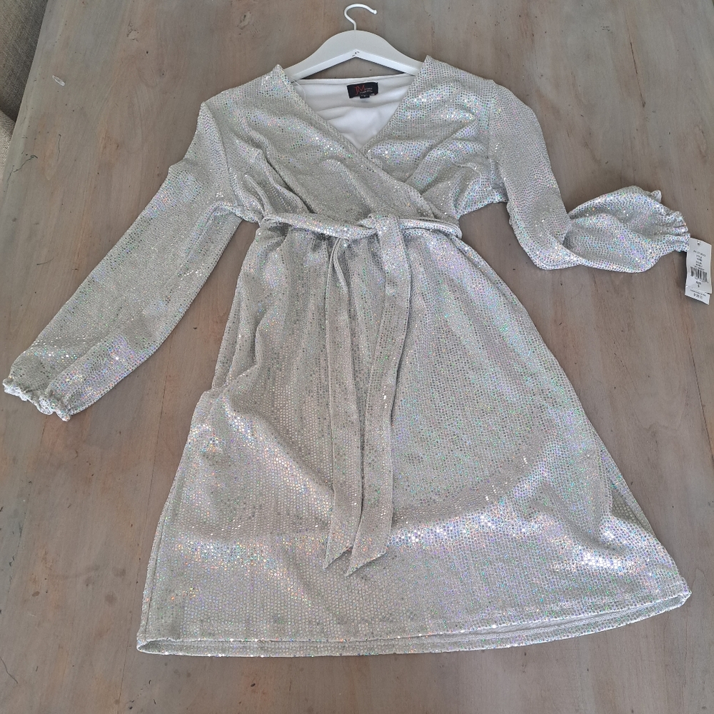 Sequin silver Party dress